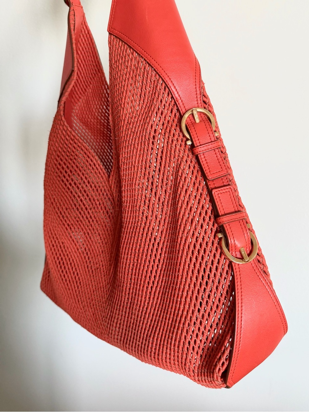 Salvatore Ferragamo Woven Leather Hobo Bag - Picture 4 of 13
